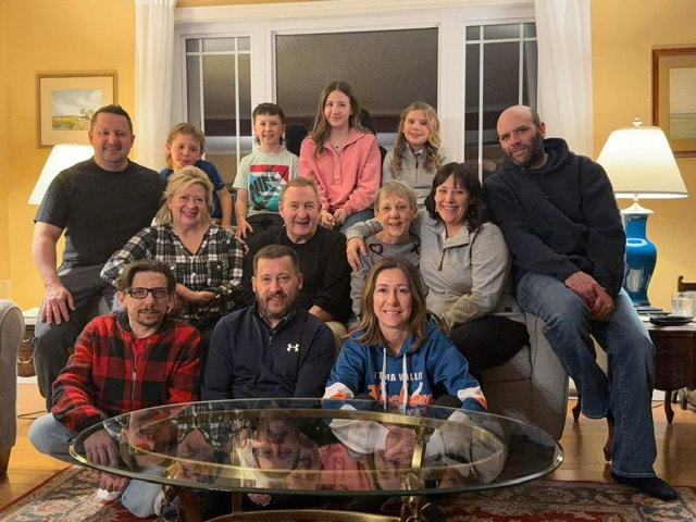 Eric Bjergso and his family